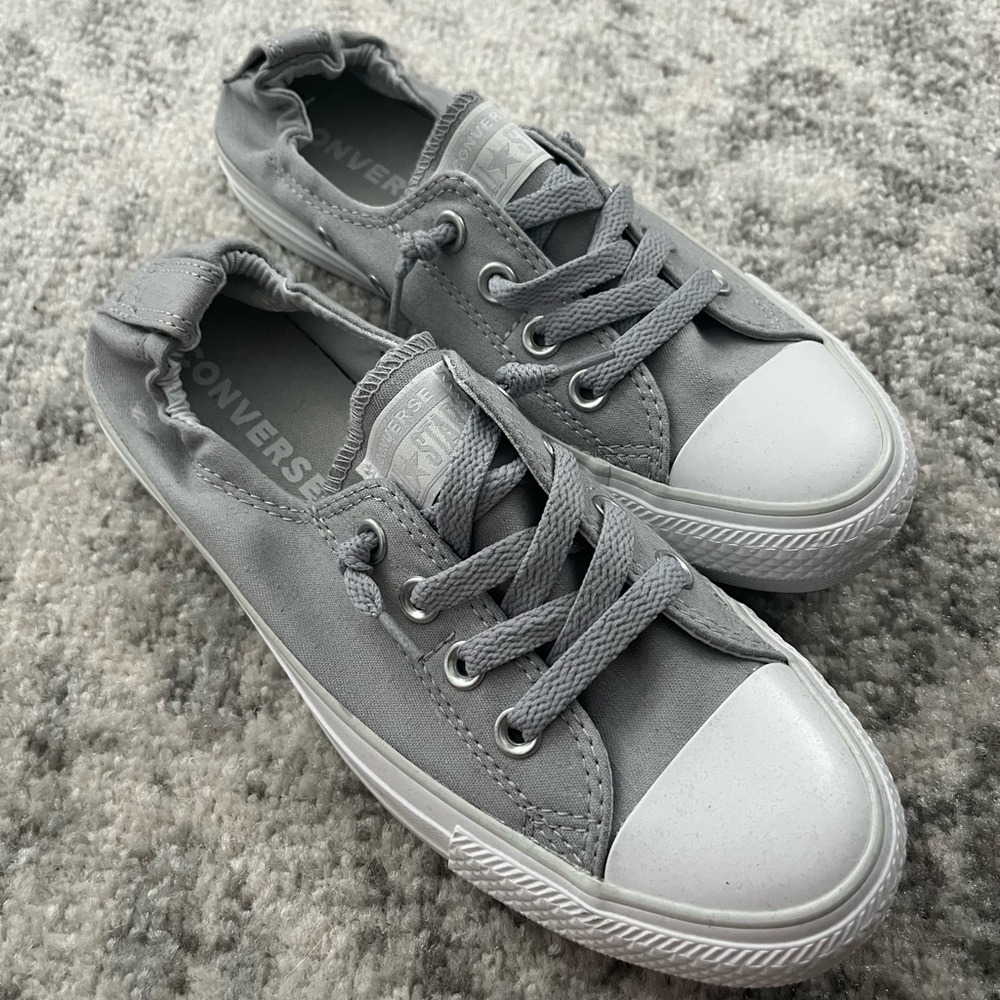 Grey Converse Shoreline Slip-ons - NEW (7.5)